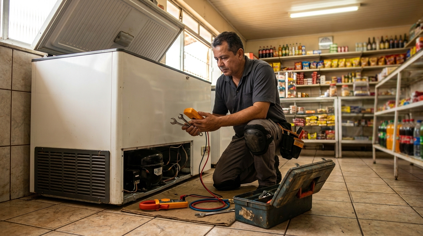 Técnico de freezer perto de mim em Volta Redonda‑RJ